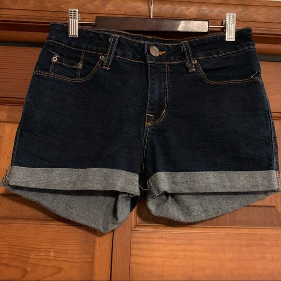 Urban Outfitters BDG Women's Denim Shorts Blue Shortie Mid Rise Roll Hem SZ 27 - Picture 8 of 8